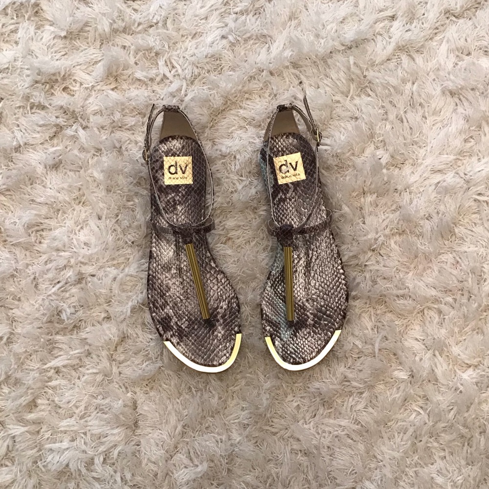 Dolce Vita Snakeskin Sandals